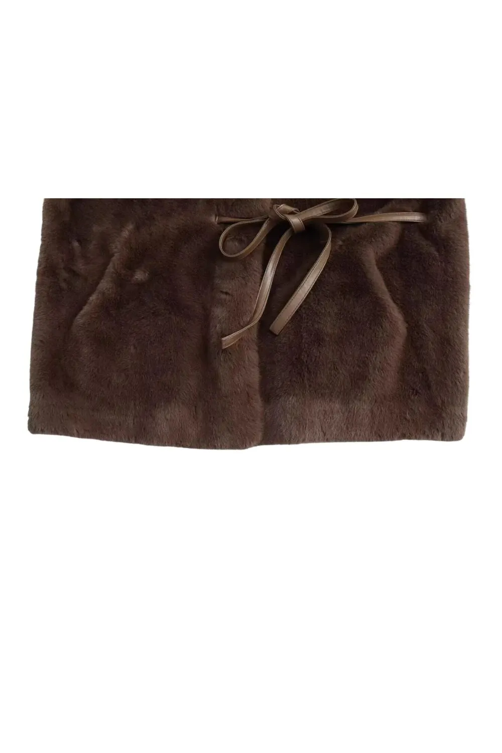 'Autumn' Faux Mink Fur Collar Jacket
