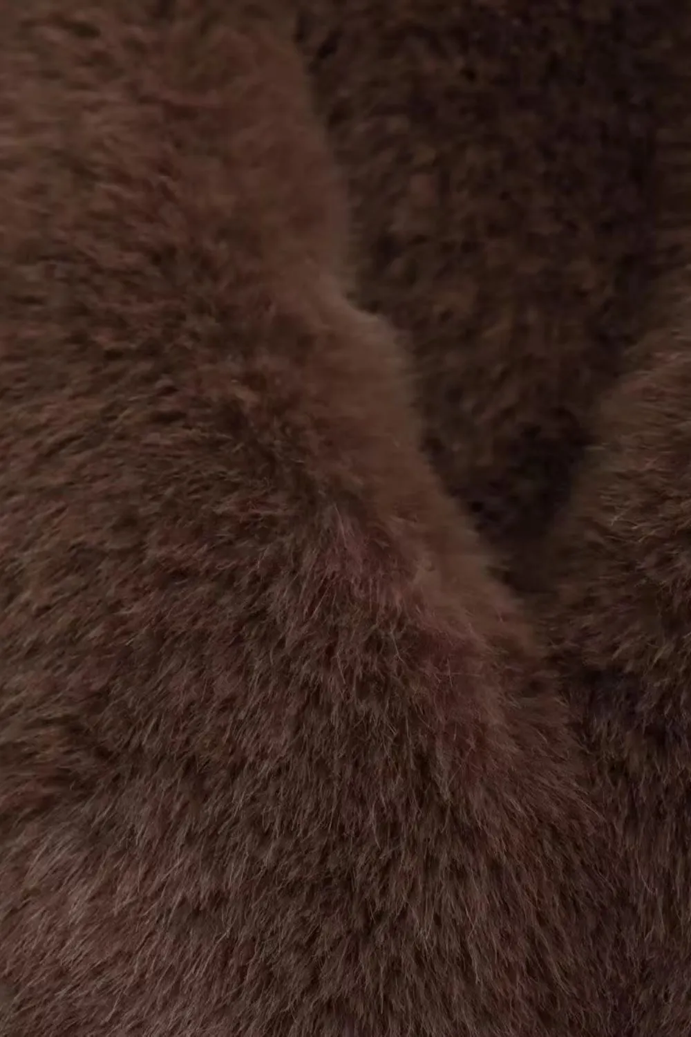 'Autumn' Faux Mink Fur Collar Jacket