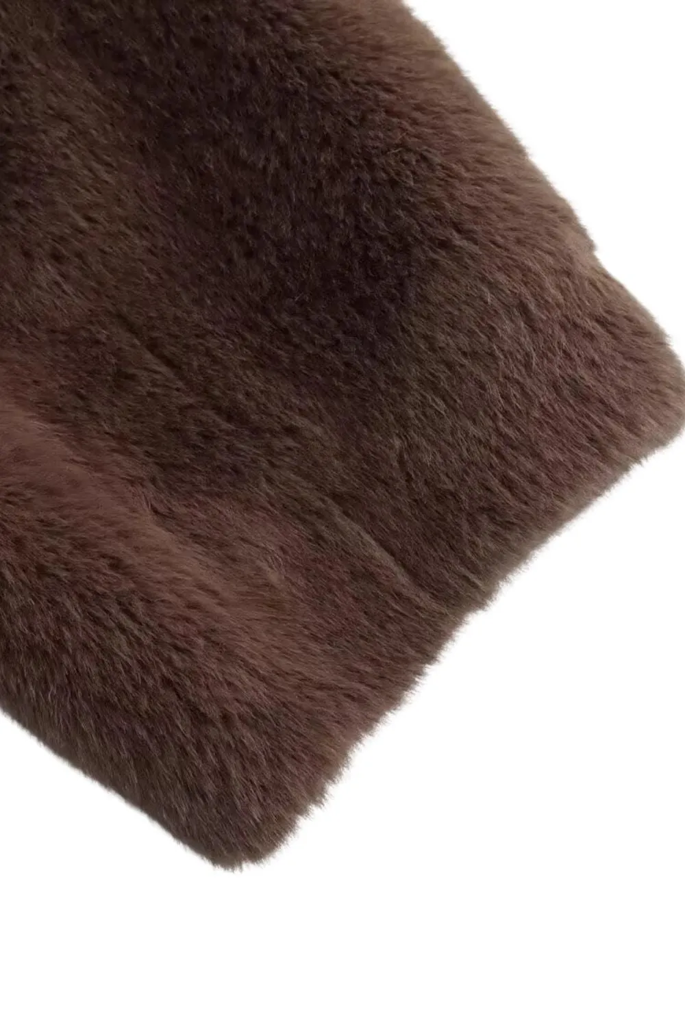 'Autumn' Faux Mink Fur Collar Jacket