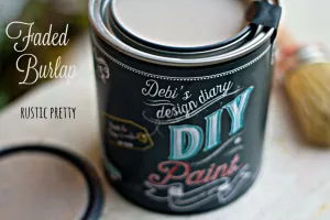 DIY Faded Burlap Paint
