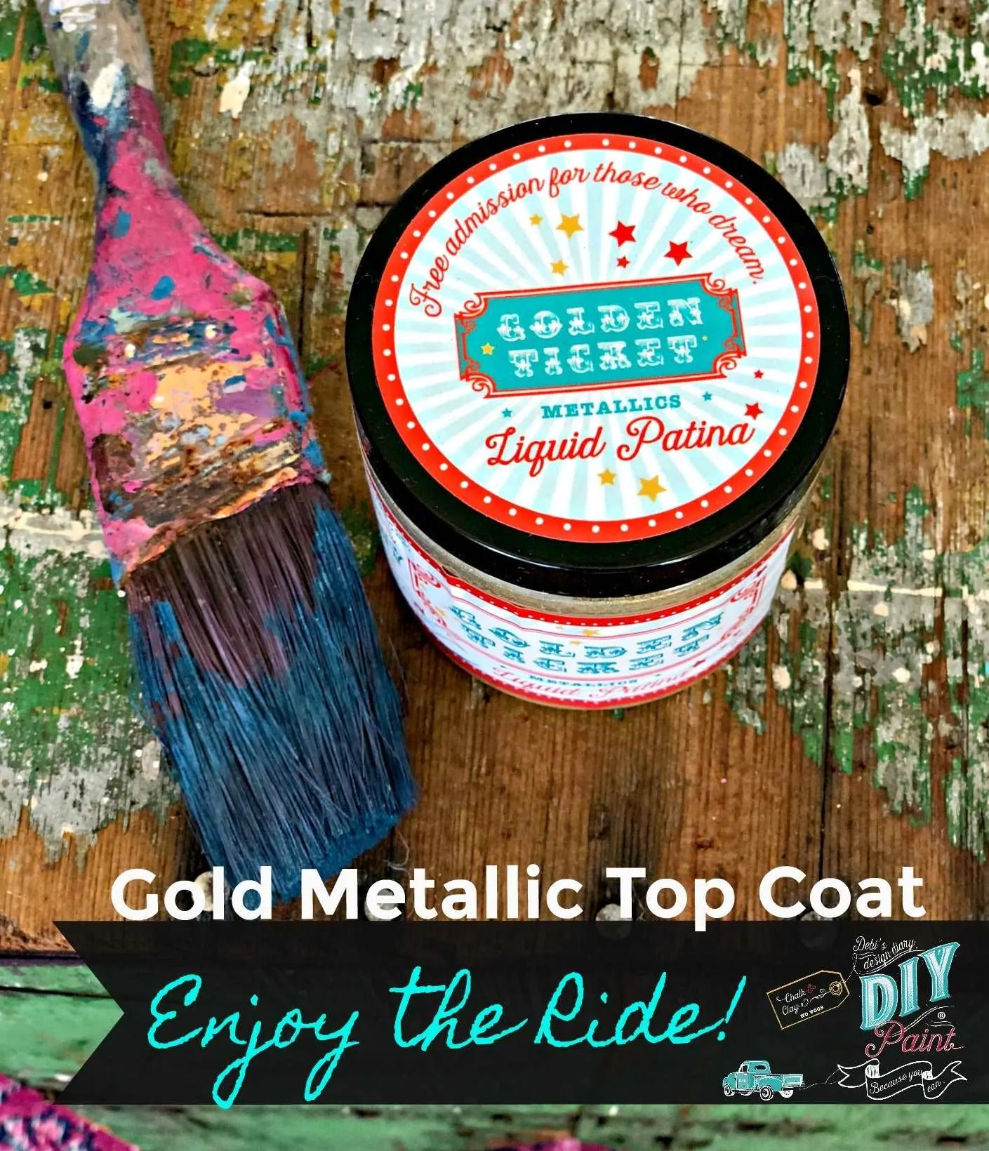 DIY Golden Ticket Patina