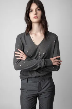 Elya Cashmere Sweater Ardoise