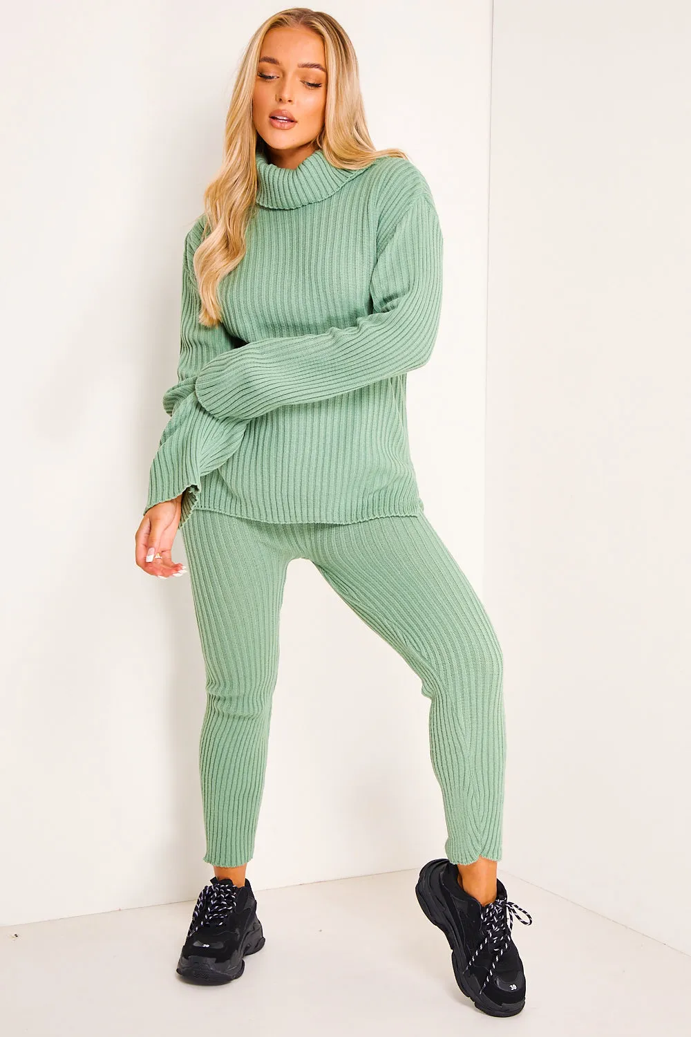 Juniper Sage Oversized Roll Neck Co-Ord