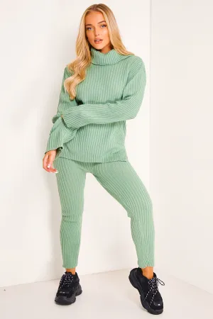 Juniper Sage Oversized Roll Neck Co-Ord