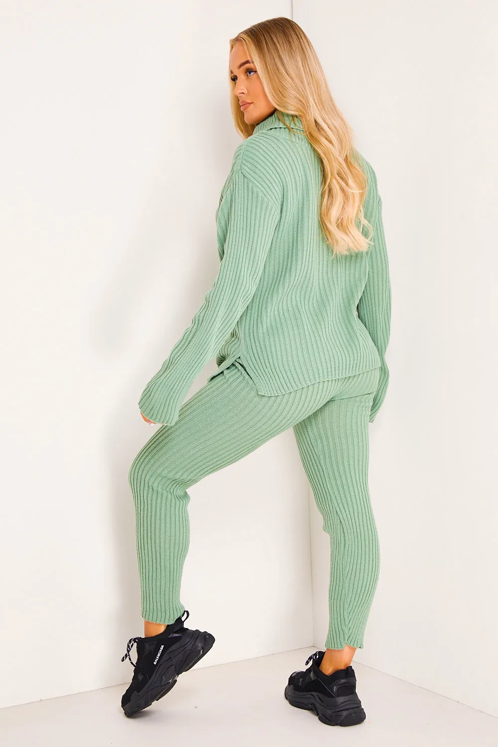 Juniper Sage Oversized Roll Neck Co-Ord