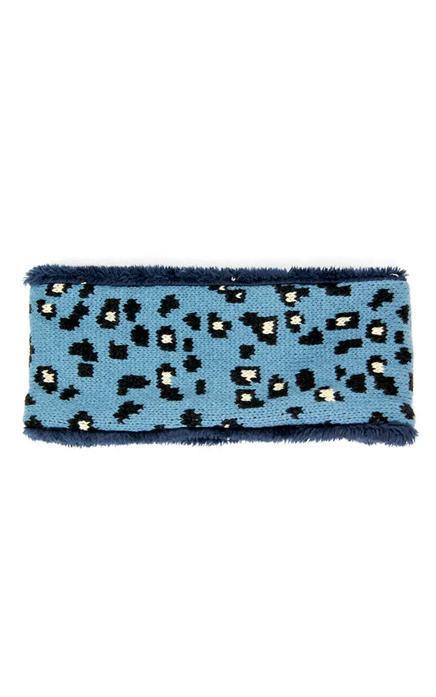 LHB012 Leopard Print Fur Headband
