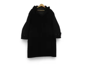 Melange Master Medium Black Duffle Coat Menswear | Preloved