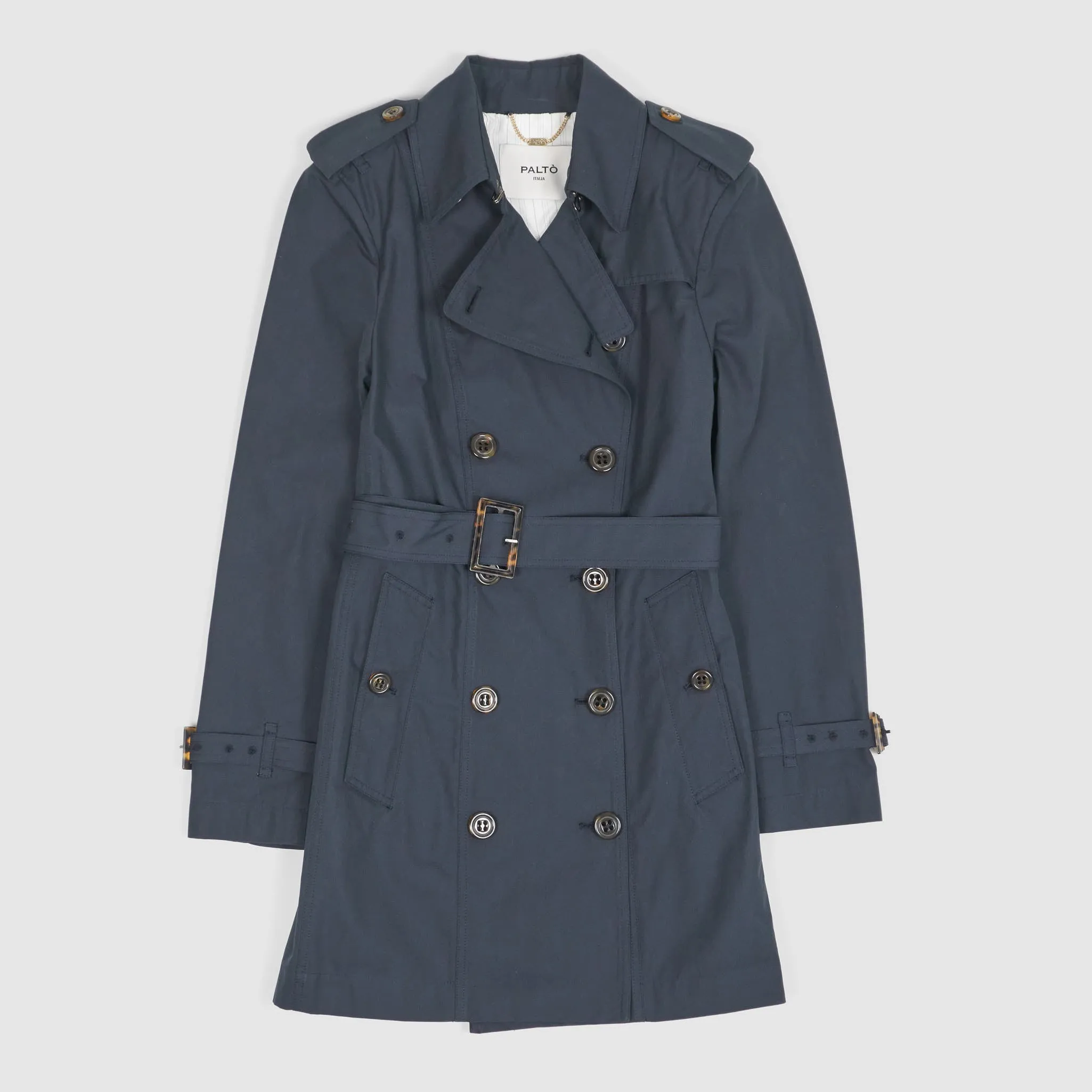 Palto Ladies Double-Breasted Trench Coat