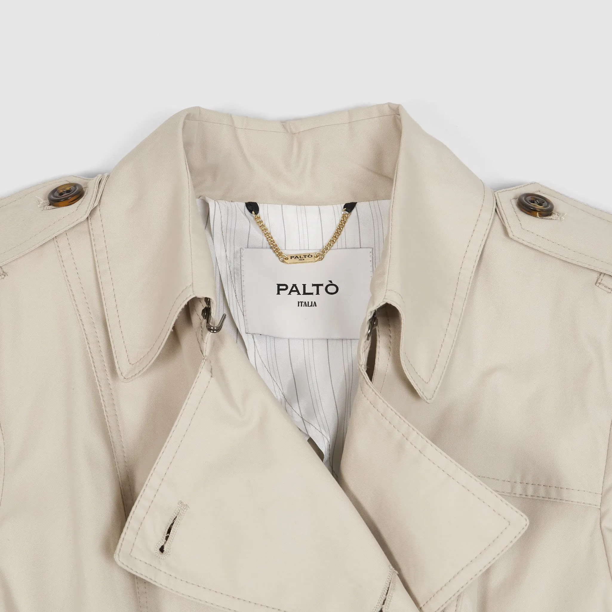 Palto Ladies Double-Breasted Trench Coat