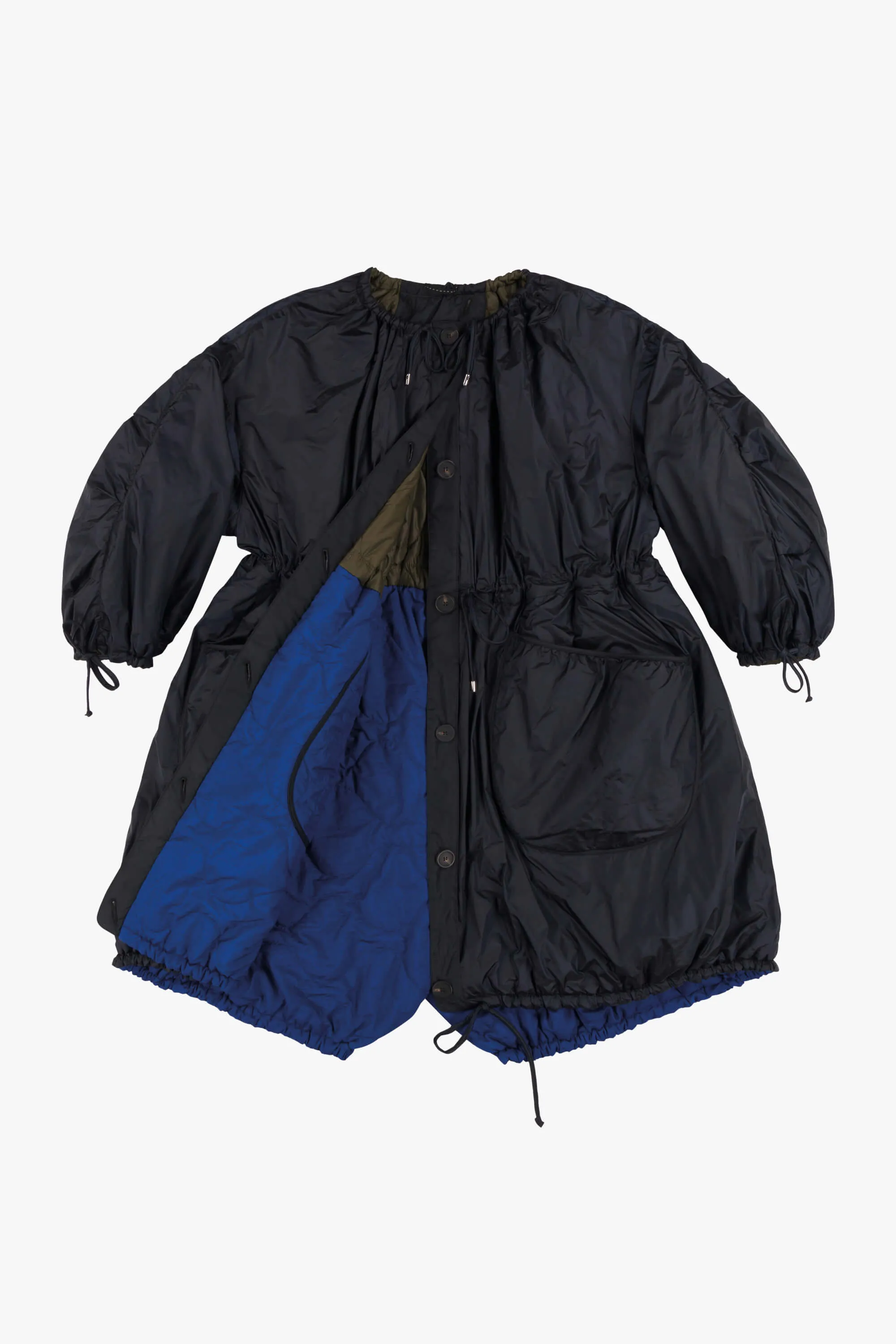 Parachute Quilt Parka - Olive / Midnight
