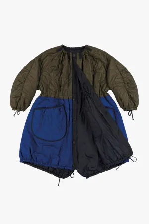 Parachute Quilt Parka - Olive / Midnight