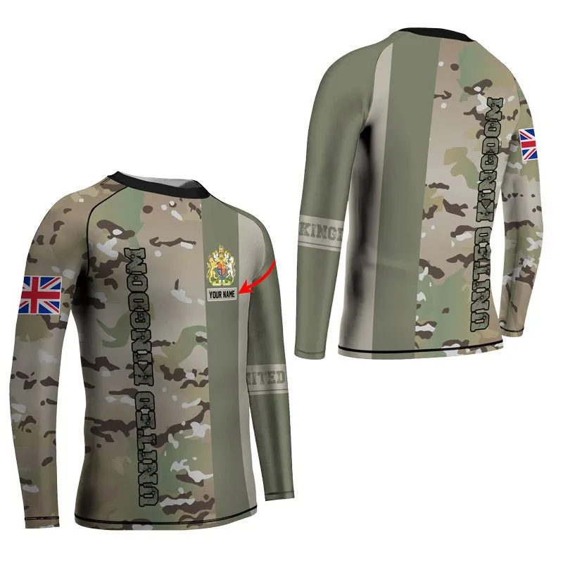 Personalized UK Coat of Arms Kids Rash Guard