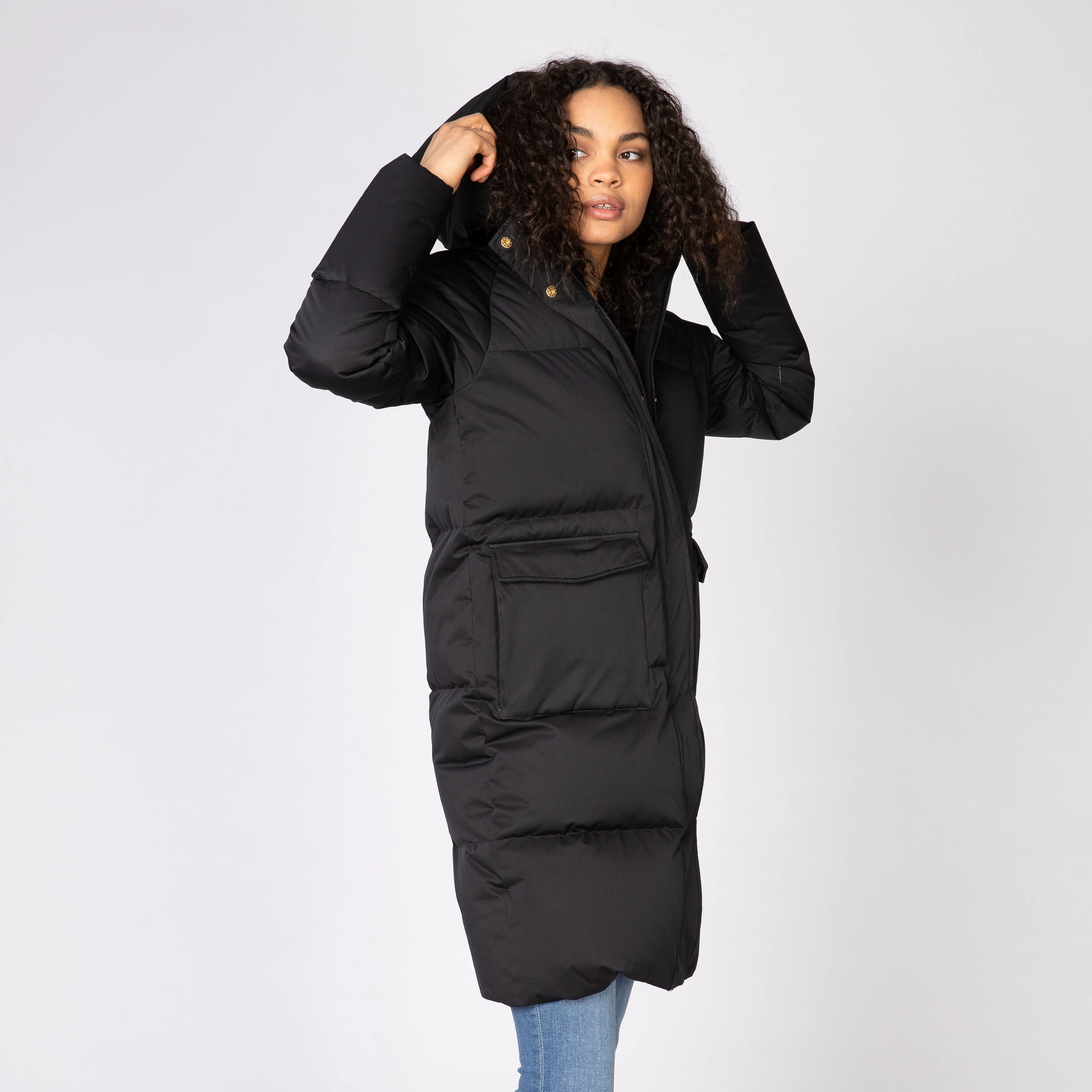 Pollux Down Coat - Jet Black