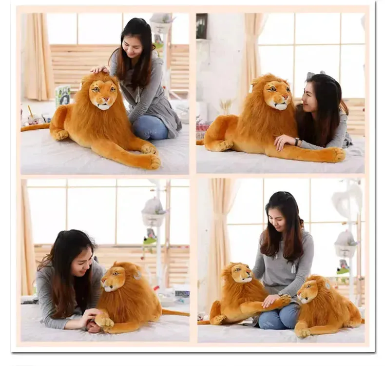 Simulation Big Wild Cat Plush Toy