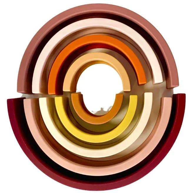 Sugar   Maple Rainbow Stacker (9 pc) | Neutral