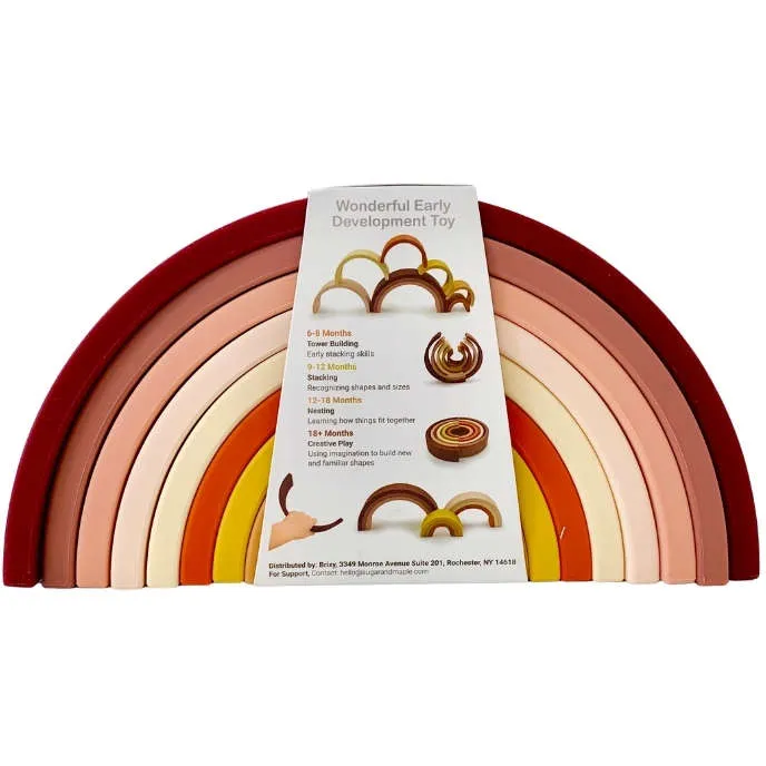 Sugar   Maple Rainbow Stacker (9 pc) | Neutral