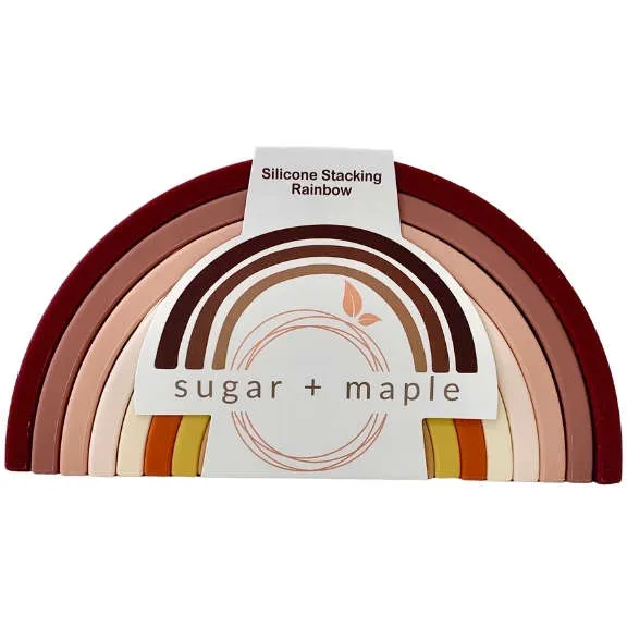 Sugar   Maple Rainbow Stacker (9 pc) | Neutral