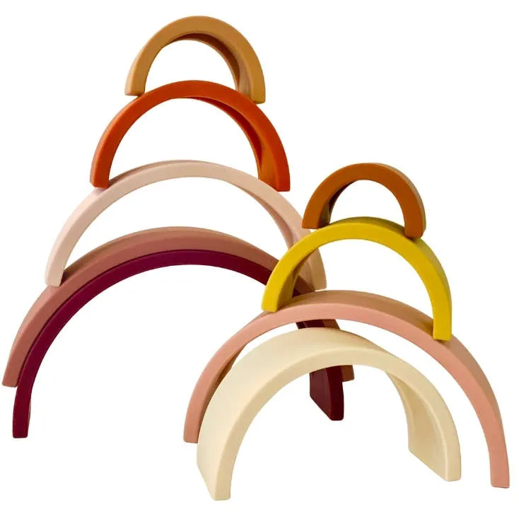 Sugar   Maple Rainbow Stacker (9 pc) | Neutral
