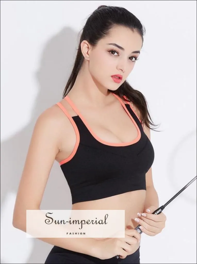 Women Stretch Sporty Bra Padded Fitness Tank Tops Workout Gym Yoga Activewear